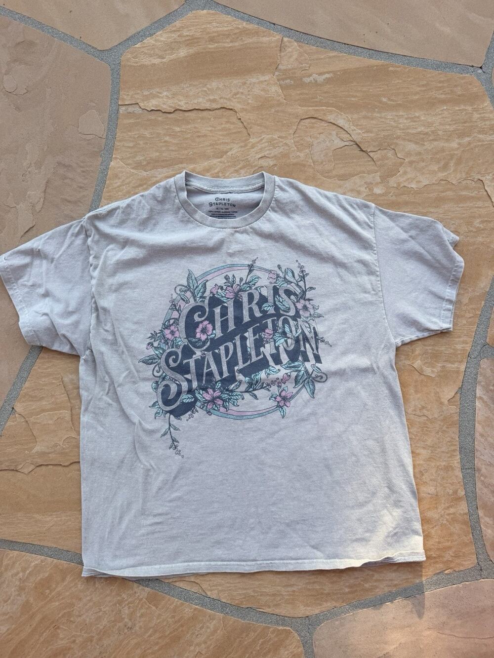 T-shirt Chris Stapleton Unisex Washed Light Brown XL RN# 153105